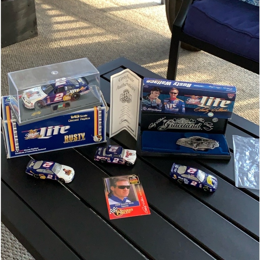 Rusty Wallace Elvis Edition Collectible Car-w/Collectible Knife & More